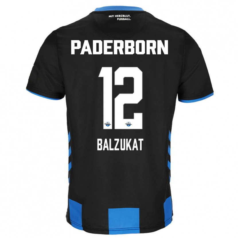 Danxen Hombre Camiseta Jens Balzukat #12 Negro Azul 1ª Equipación 2025/26 La Camisa México