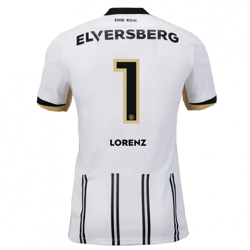 Danxen Hombre Camiseta Paul Lorenz #1 Blanco Negro 1ª Equipación 2025/26 La Camisa México