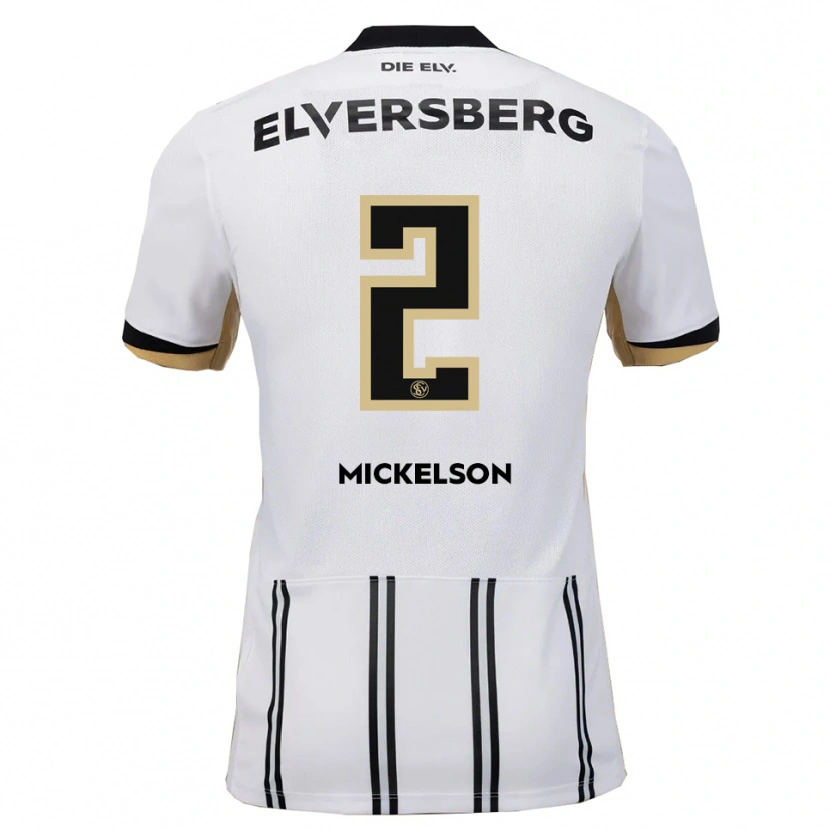 Danxen Hombre Camiseta Nicholas Mickelson #2 Blanco Negro 1ª Equipación 2025/26 La Camisa México