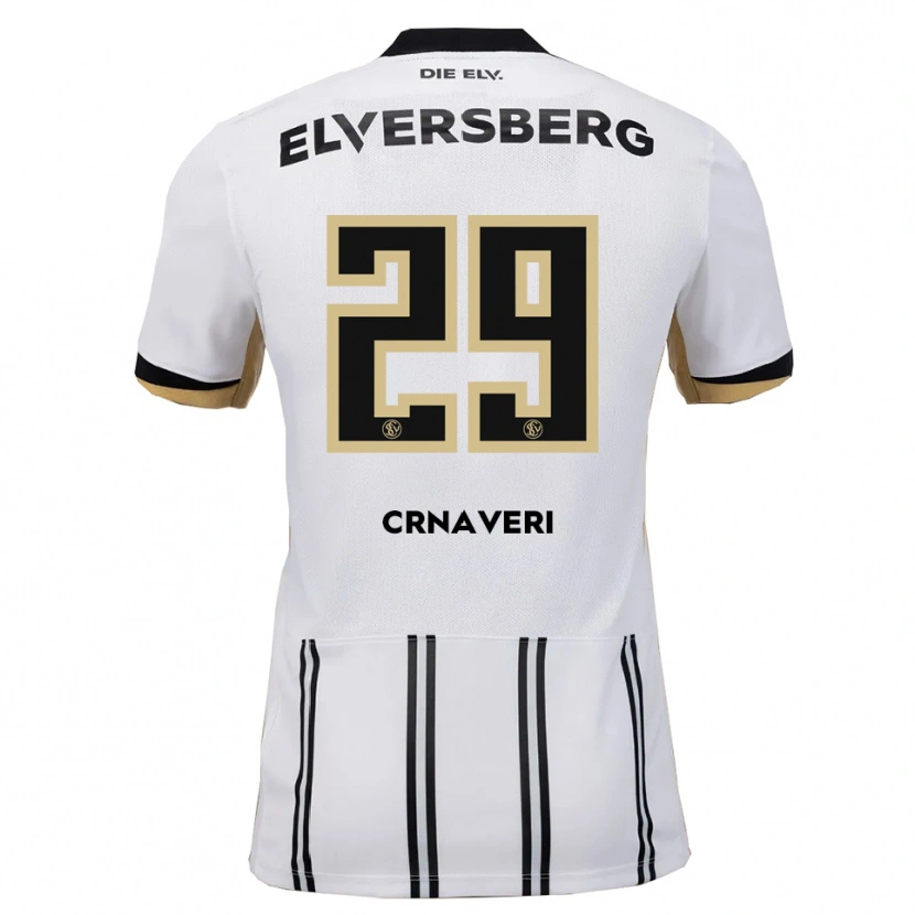 Danxen Hombre Camiseta Laureta Crnaveri #29 Blanco Negro 1ª Equipación 2025/26 La Camisa México