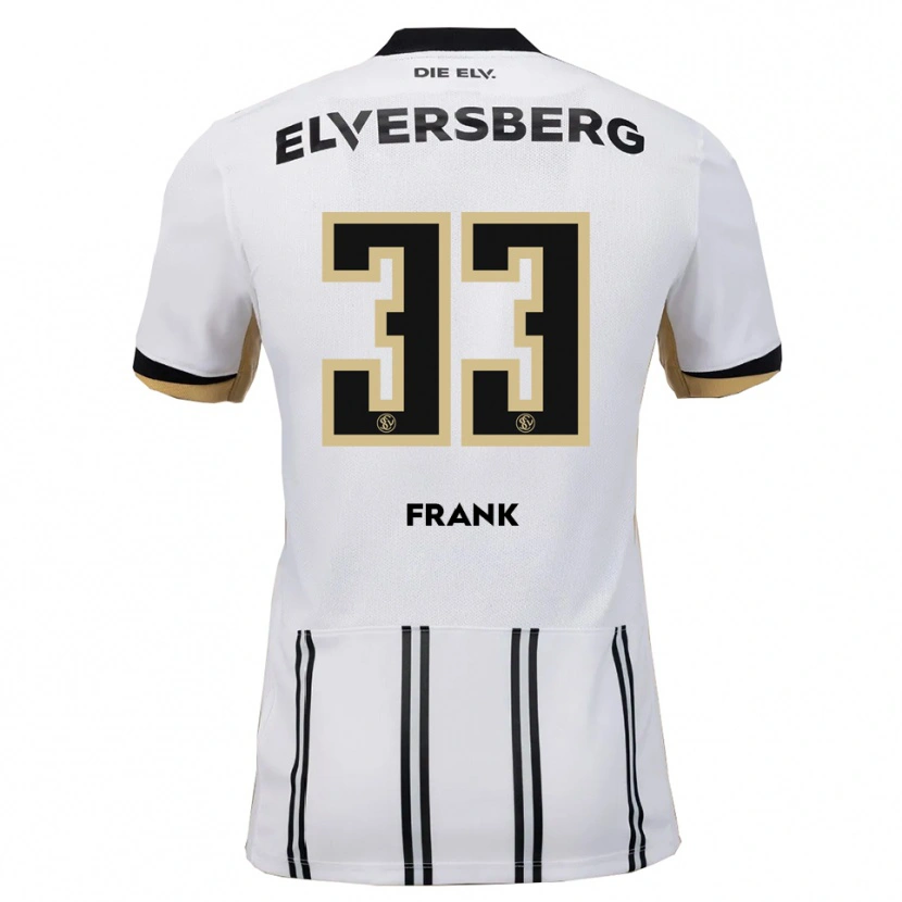 Danxen Hombre Camiseta Ronja Frank #33 Blanco Negro 1ª Equipación 2025/26 La Camisa México
