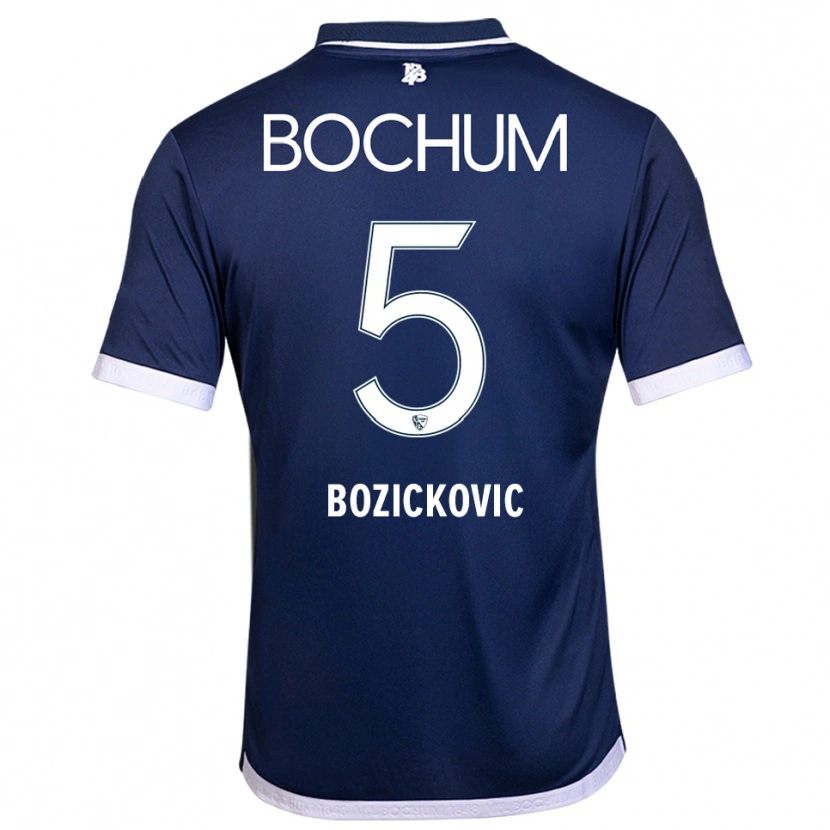 Danxen Hombre Camiseta Niko Bozickovic #5 Azul Marino Blanco 1ª Equipación 2025/26 La Camisa México