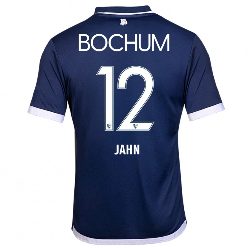 Danxen Hombre Camiseta Niklas Jahn #12 Azul Marino Blanco 1ª Equipación 2025/26 La Camisa México