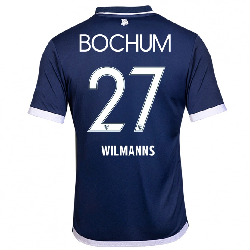 Danxen Hombre Camiseta Anjo Wilmanns #27 Azul Marino Blanco 1ª Equipación 2025/26 La Camisa México