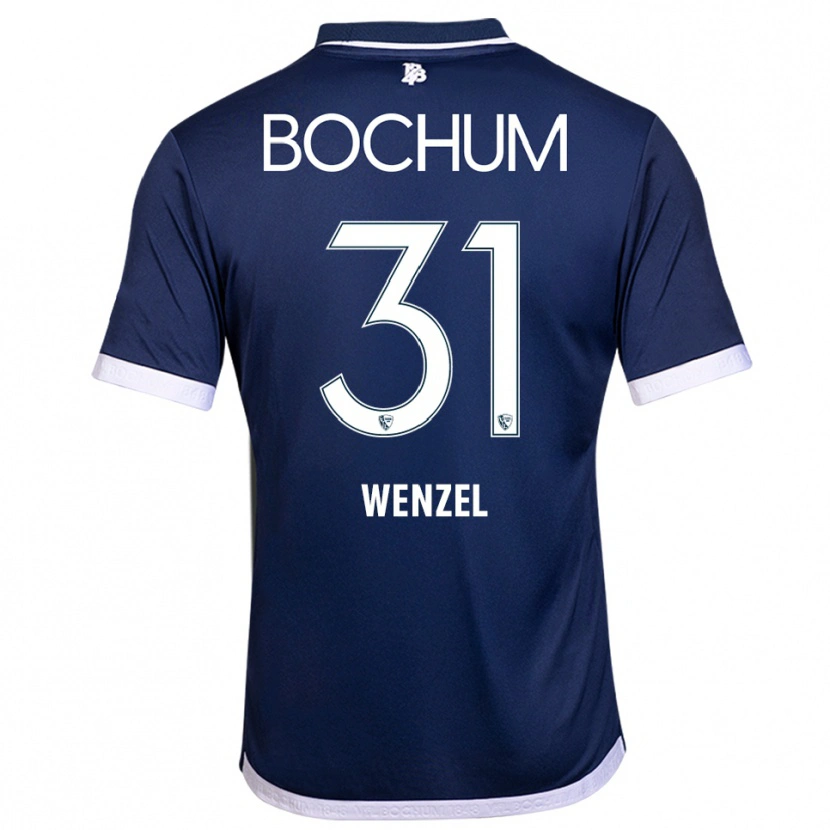 Danxen Hombre Camiseta Franziska Wenzel #31 Azul Marino Blanco 1ª Equipación 2025/26 La Camisa México