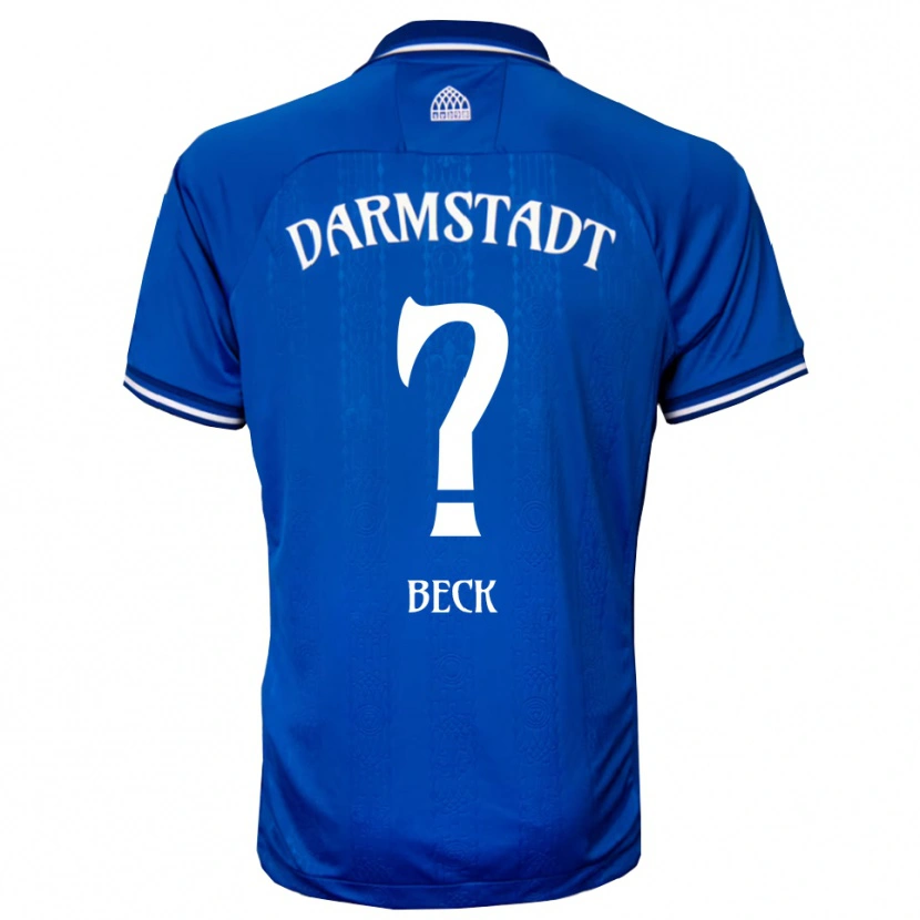 Danxen Hombre Camiseta Kerim Beck #0 Azul Blanco 1ª Equipación 2025/26 La Camisa México