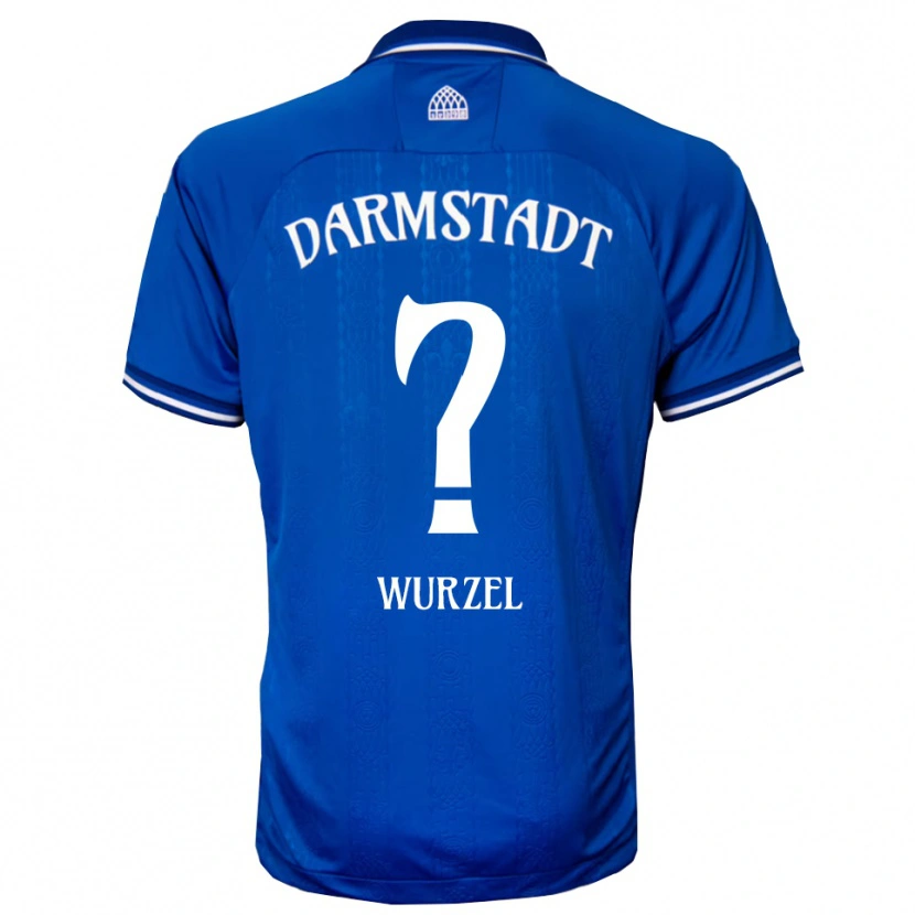 Danxen Hombre Camiseta Elias Wurzel #0 Azul Blanco 1ª Equipación 2025/26 La Camisa México