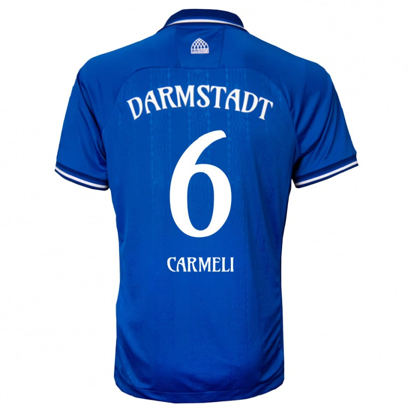 Danxen Hombre Camiseta Liad Carmeli #6 Azul Blanco 1ª Equipación 2025/26 La Camisa México