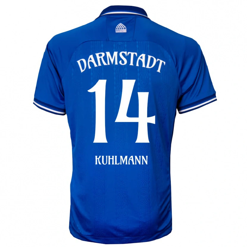 Danxen Hombre Camiseta Marcel Kuhlmann #14 Azul Blanco 1ª Equipación 2025/26 La Camisa México