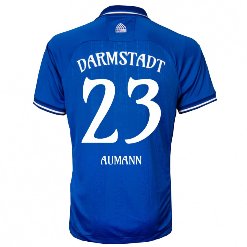 Danxen Hombre Camiseta Emil Aumann #23 Azul Blanco 1ª Equipación 2025/26 La Camisa México