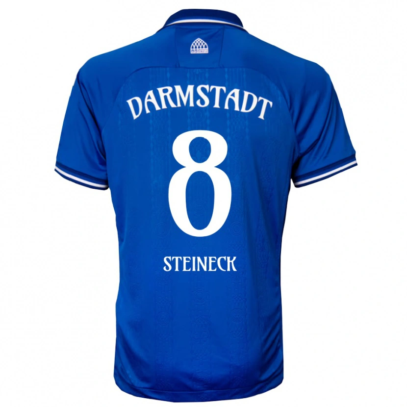 Danxen Hombre Camiseta Tom Steineck #8 Azul Blanco 1ª Equipación 2025/26 La Camisa México