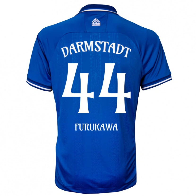 Danxen Hombre Camiseta Yosuke Furukawa #44 Azul Blanco 1ª Equipación 2025/26 La Camisa México