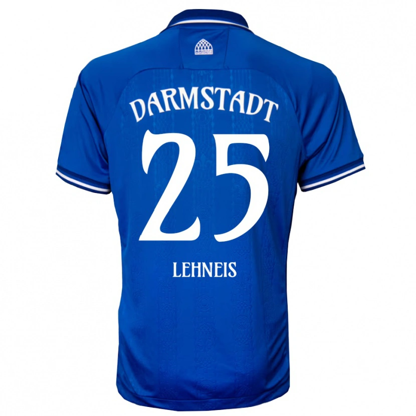 Danxen Hombre Camiseta Daniel Lehneis #25 Azul Blanco 1ª Equipación 2025/26 La Camisa México