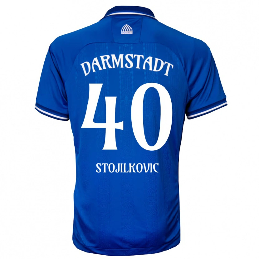 Danxen Hombre Camiseta Filip Stojilkovic #40 Azul Blanco 1ª Equipación 2025/26 La Camisa México
