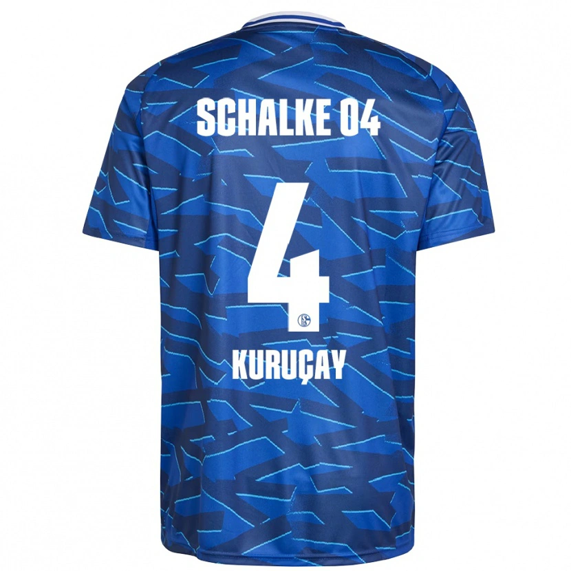 Danxen Hombre Camiseta Hasan Kuruçay #4 Azul Real Blanco 1ª Equipación 2025/26 La Camisa México