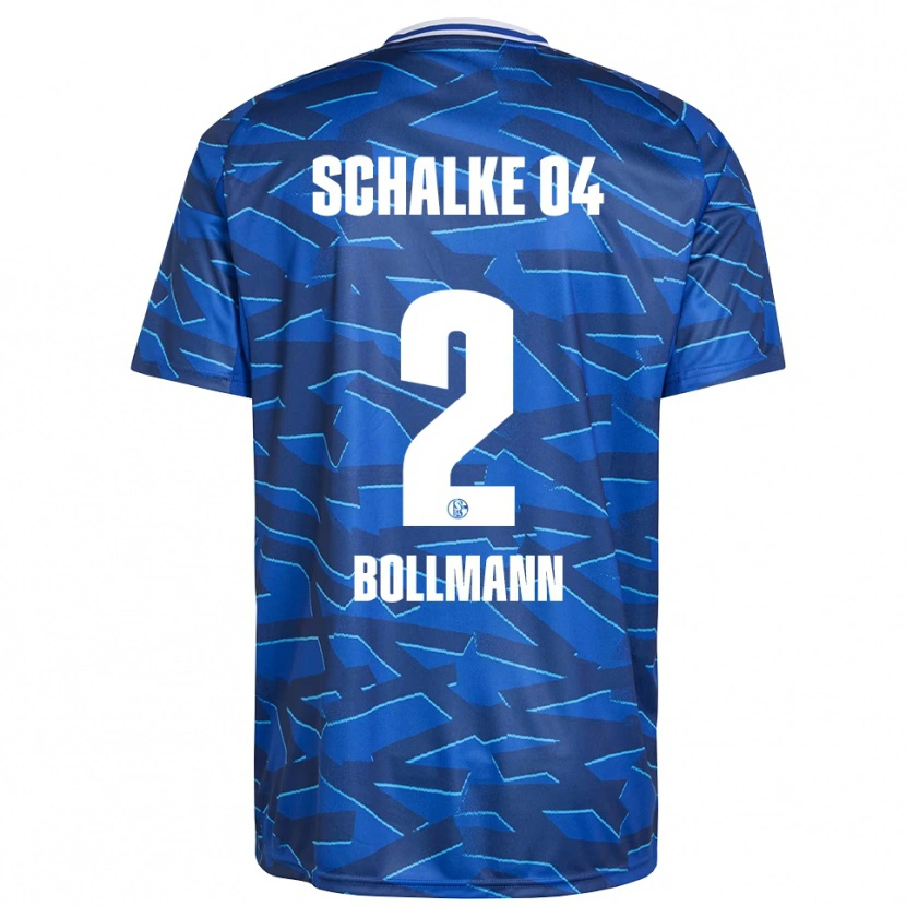 Danxen Hombre Camiseta Nathalie Bollmann #2 Azul Real Blanco 1ª Equipación 2025/26 La Camisa México