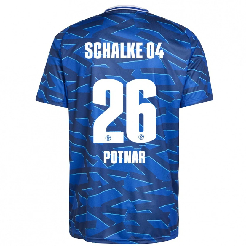 Danxen Hombre Camiseta Bojan Potnar #26 Azul Real Blanco 1ª Equipación 2025/26 La Camisa México