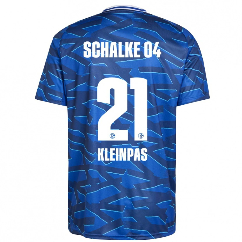 Danxen Hombre Camiseta Sophie Kleinpas #21 Azul Real Blanco 1ª Equipación 2025/26 La Camisa México