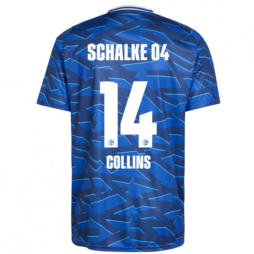 Danxen Hombre Camiseta Brody Collins #14 Azul Real Blanco 1ª Equipación 2025/26 La Camisa México