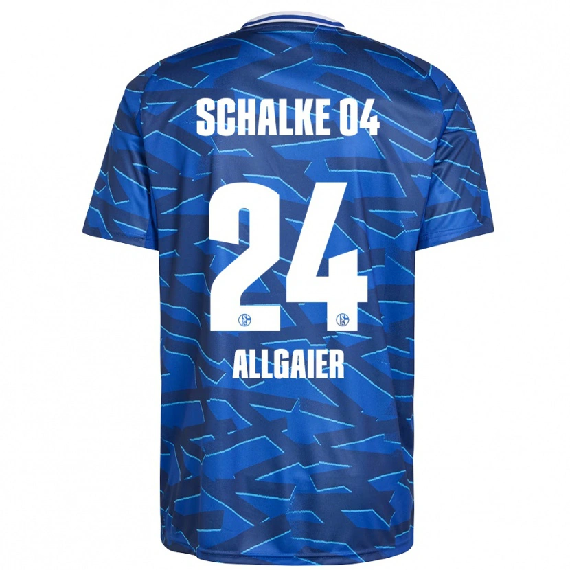 Danxen Hombre Camiseta Felix Allgaier #24 Azul Real Blanco 1ª Equipación 2025/26 La Camisa México