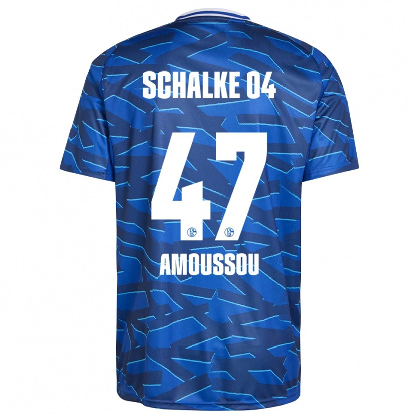 Danxen Hombre Camiseta Zaid Tchibara #47 Azul Real Blanco 1ª Equipación 2025/26 La Camisa México