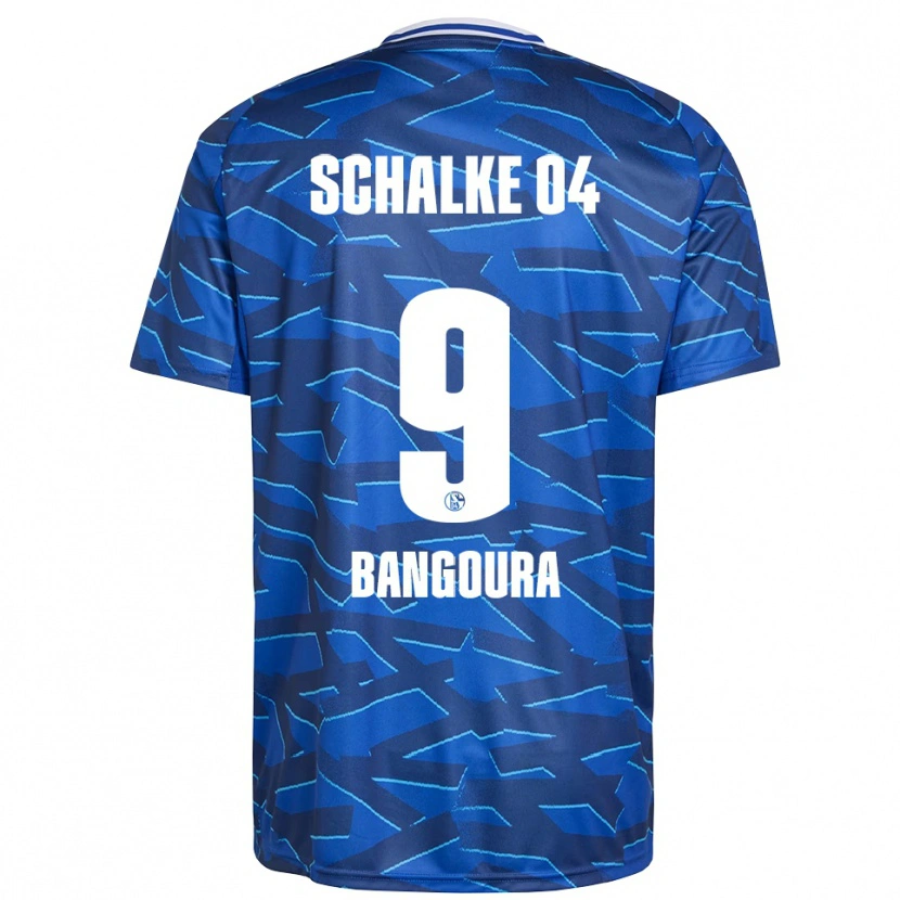 Danxen Hombre Camiseta Aboubacar Bangoura #9 Azul Real Blanco 1ª Equipación 2025/26 La Camisa México