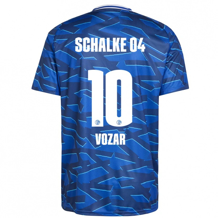 Danxen Hombre Camiseta Luca Vozar #10 Azul Real Blanco 1ª Equipación 2025/26 La Camisa México