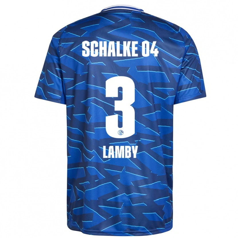 Danxen Hombre Camiseta Max Lamby #3 Azul Real Blanco 1ª Equipación 2025/26 La Camisa México