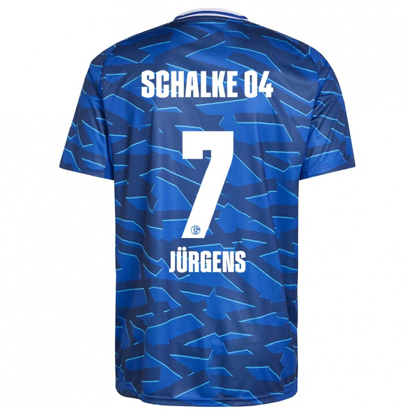 Danxen Hombre Camiseta Celina Jürgens #7 Azul Real Blanco 1ª Equipación 2025/26 La Camisa México