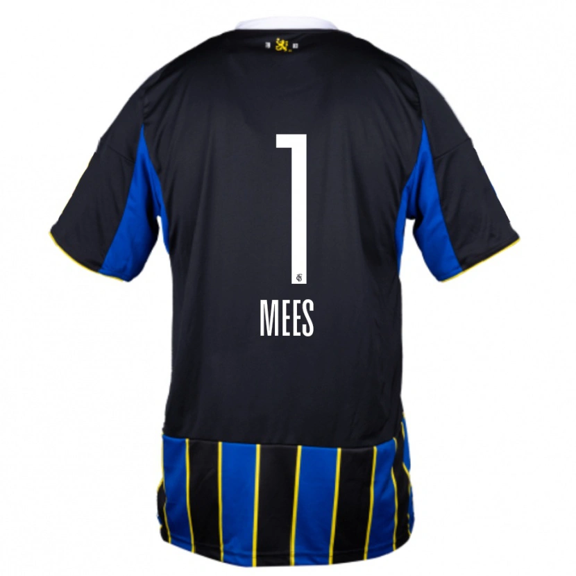 Danxen Hombre Camiseta Alexander Mees #1 Azul Negro Amarillo 1ª Equipación 2025/26 La Camisa México