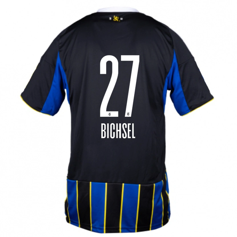 Danxen Hombre Camiseta Joel Bichsel #27 Azul Negro Amarillo 1ª Equipación 2025/26 La Camisa México
