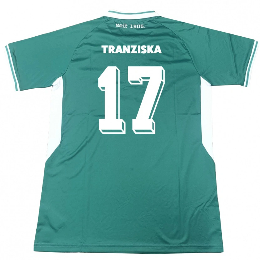 Danxen Hombre Camiseta Jakob Tranziska #17 Verde Blanco 1ª Equipación 2025/26 La Camisa México