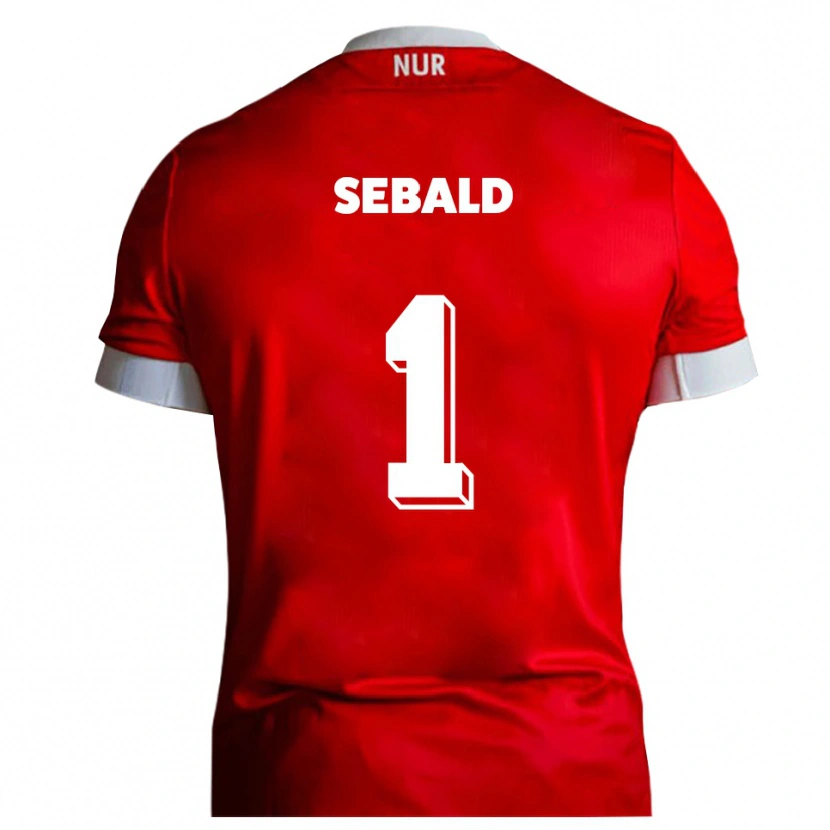 Danxen Hombre Camiseta Alexander Sebald #1 Rojo Blanco 1ª Equipación 2025/26 La Camisa México