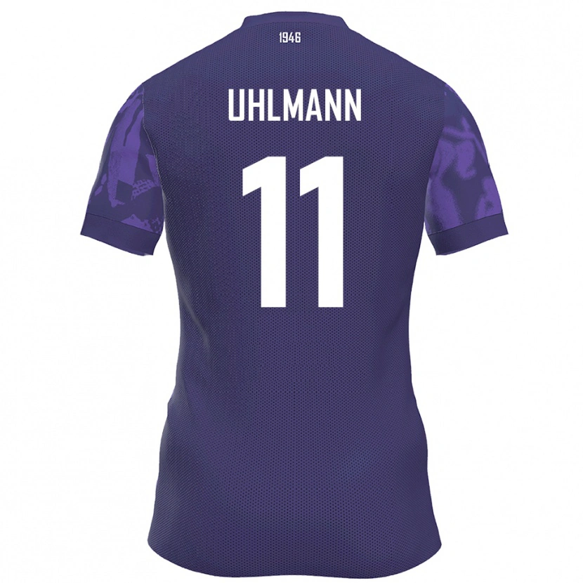 Danxen Hombre Camiseta Eric Uhlmann #11 Púrpura Blanco 1ª Equipación 2025/26 La Camisa México