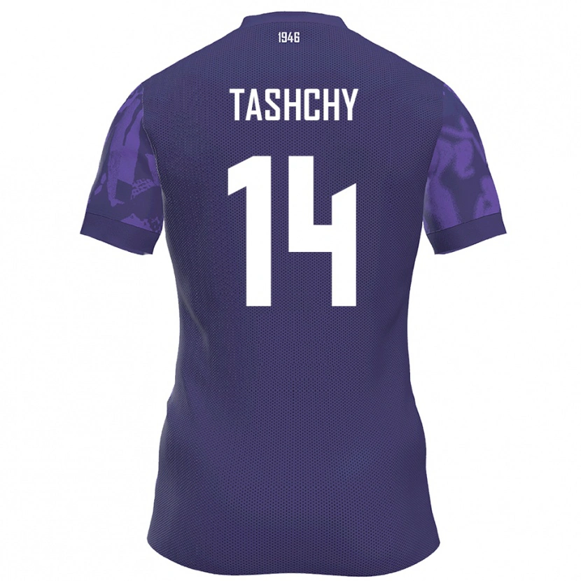 Danxen Hombre Camiseta Boris Tashchy #14 Púrpura Blanco 1ª Equipación 2025/26 La Camisa México