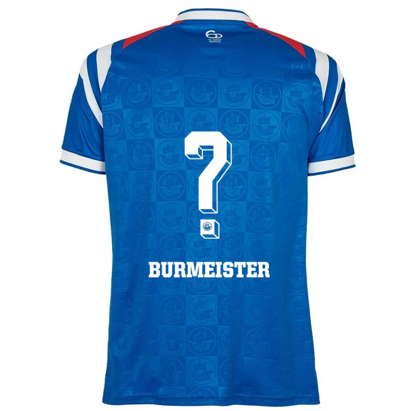 Danxen Hombre Camiseta Fiete Burmeister #0 Azul Blanco Rojo 1ª Equipación 2025/26 La Camisa México