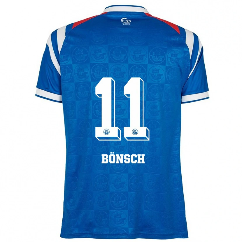 Danxen Hombre Camiseta Mette Bönsch #11 Azul Blanco Rojo 1ª Equipación 2025/26 La Camisa México