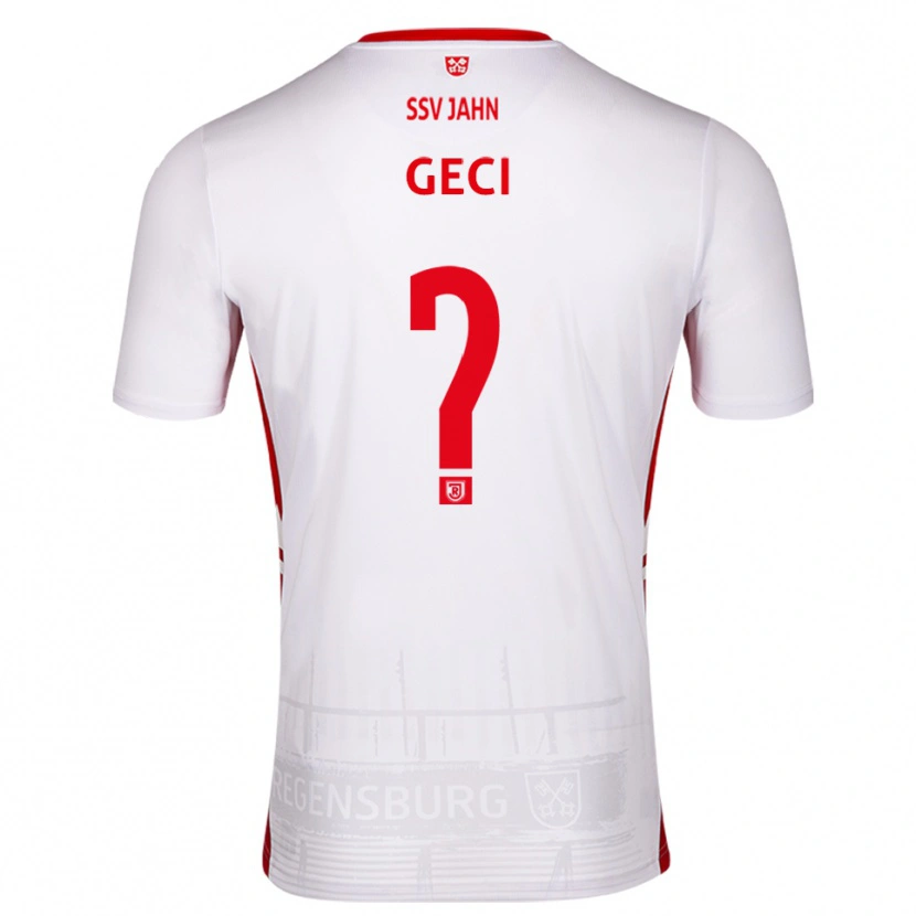 Danxen Hombre Camiseta Diljan Geci #0 Blanco Rojo 1ª Equipación 2025/26 La Camisa México