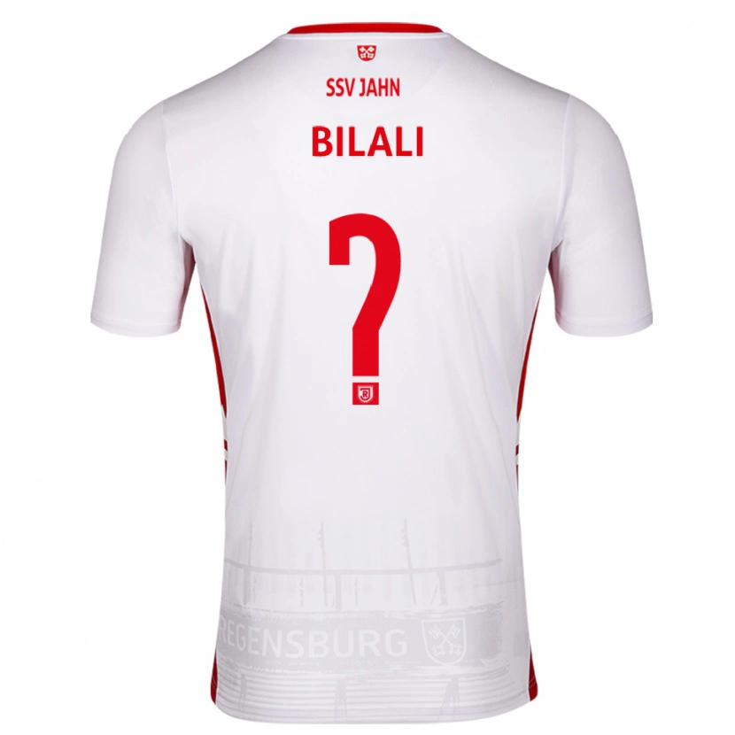 Danxen Hombre Camiseta Besmir Bilali #0 Blanco Rojo 1ª Equipación 2025/26 La Camisa México