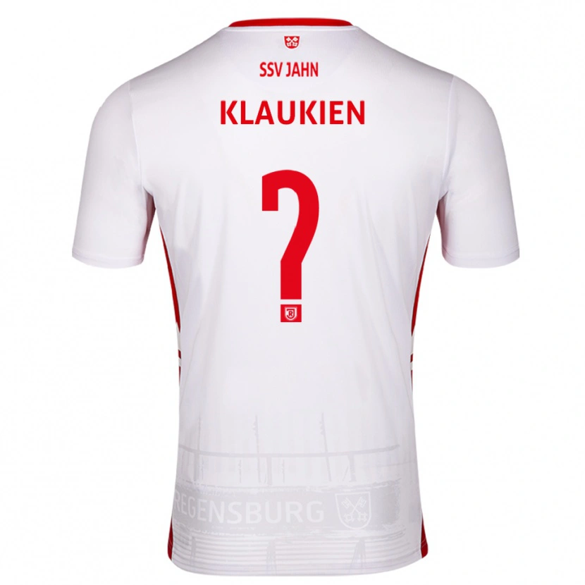 Danxen Hombre Camiseta Luca Klaukien #0 Blanco Rojo 1ª Equipación 2025/26 La Camisa México