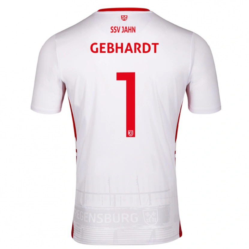 Danxen Hombre Camiseta Felix Gebhardt #1 Blanco Rojo 1ª Equipación 2025/26 La Camisa México