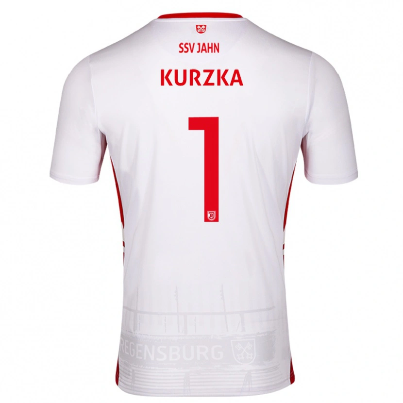 Danxen Hombre Camiseta Timo Kurzka #1 Blanco Rojo 1ª Equipación 2025/26 La Camisa México