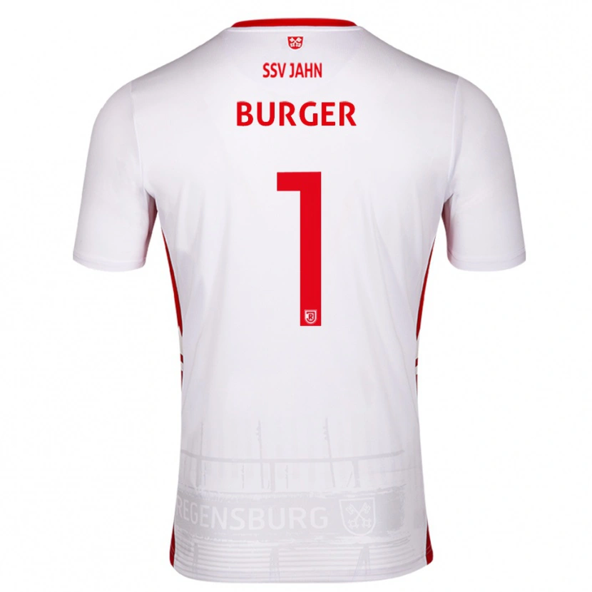 Danxen Hombre Camiseta Gabriel Burger #1 Blanco Rojo 1ª Equipación 2025/26 La Camisa México