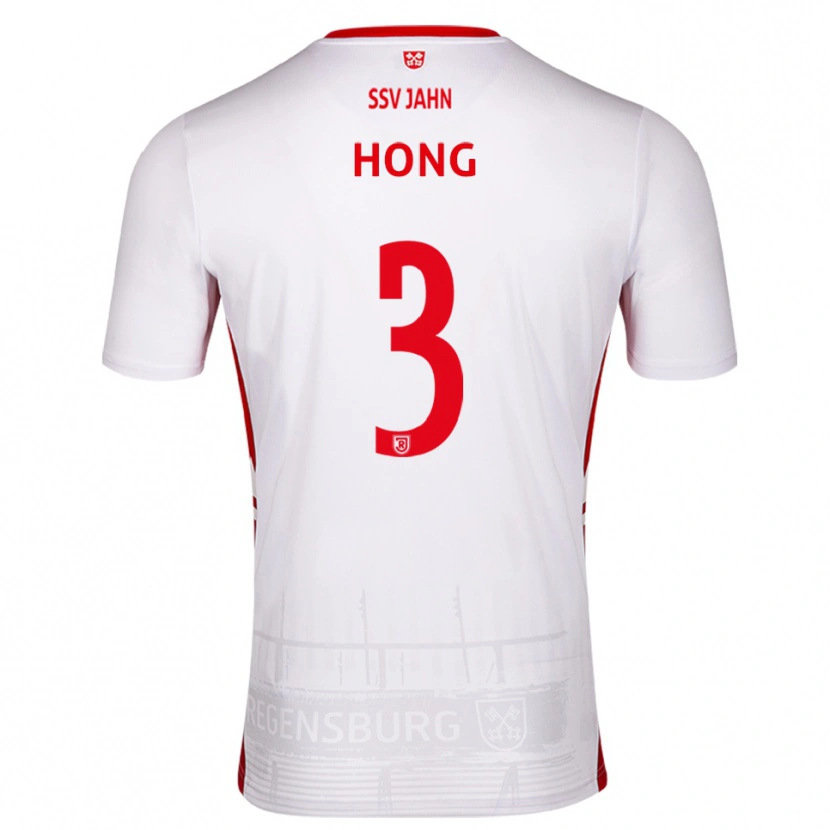 Danxen Hombre Camiseta Hong Lac Luong Thanh #3 Blanco Rojo 1ª Equipación 2025/26 La Camisa México