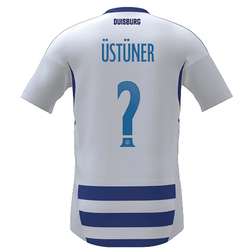 Danxen Hombre Camiseta Ismail Üstüner #0 Blanco Azul 1ª Equipación 2025/26 La Camisa México