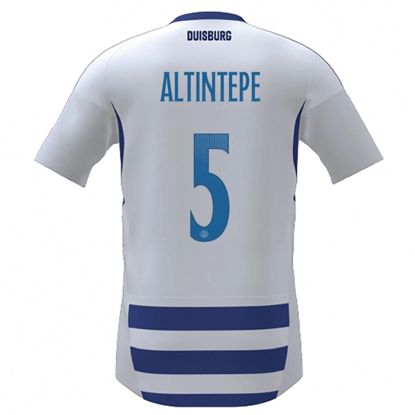 Danxen Hombre Camiseta Sükeyne Altintepe #5 Blanco Azul 1ª Equipación 2025/26 La Camisa México