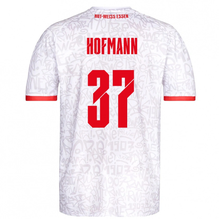 Danxen Hombre Camiseta Jannik Hofmann #37 Blanco Rojo 1ª Equipación 2025/26 La Camisa México