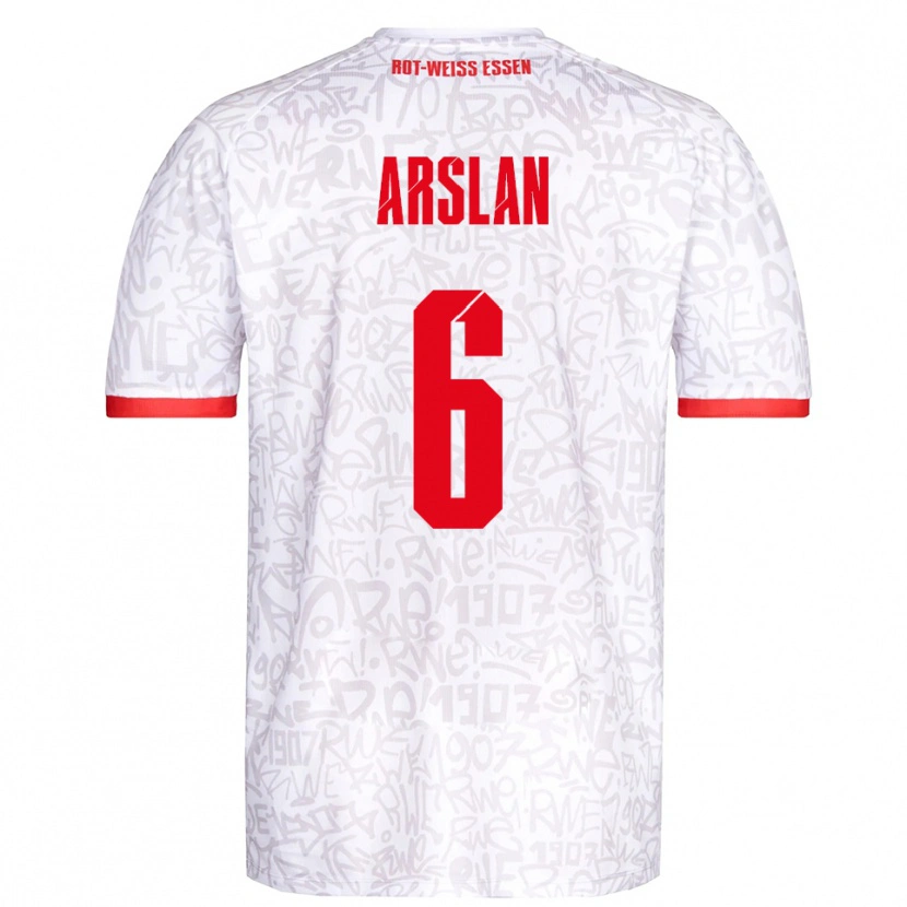 Danxen Hombre Camiseta Ahmet Arslan #6 Blanco Rojo 1ª Equipación 2025/26 La Camisa México