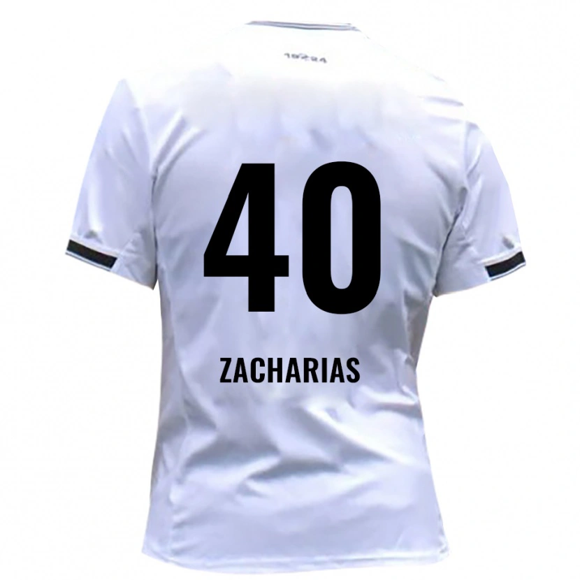 Danxen Hombre Camiseta Marlon Zacharias #40 Blanco Rojo 1ª Equipación 2025/26 La Camisa México