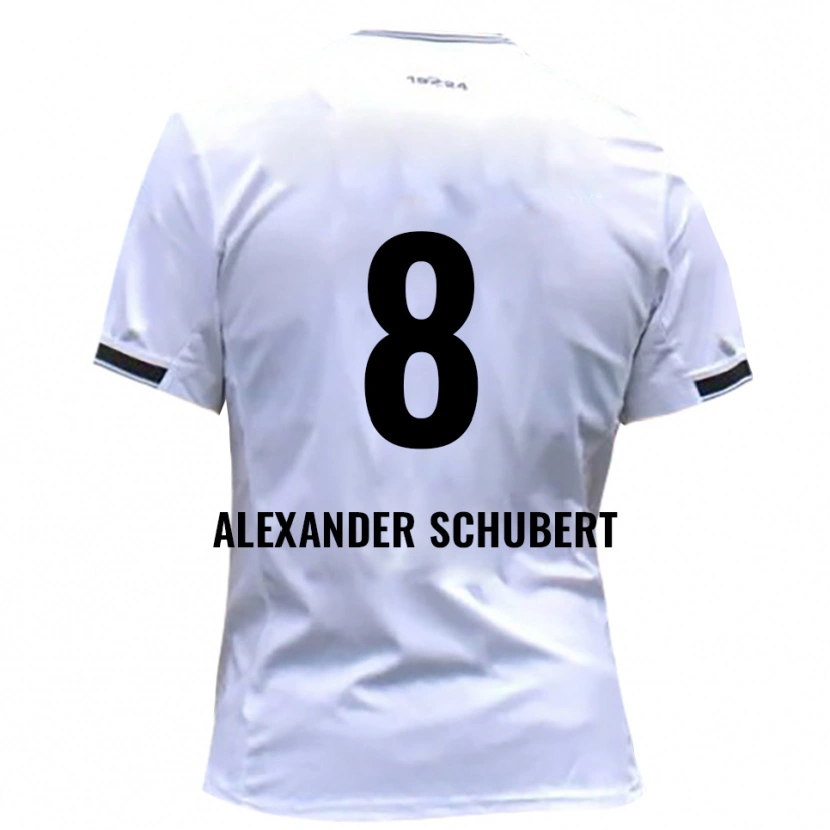 Danxen Hombre Camiseta Tristan Alexander Schubert #8 Blanco Rojo 1ª Equipación 2025/26 La Camisa México